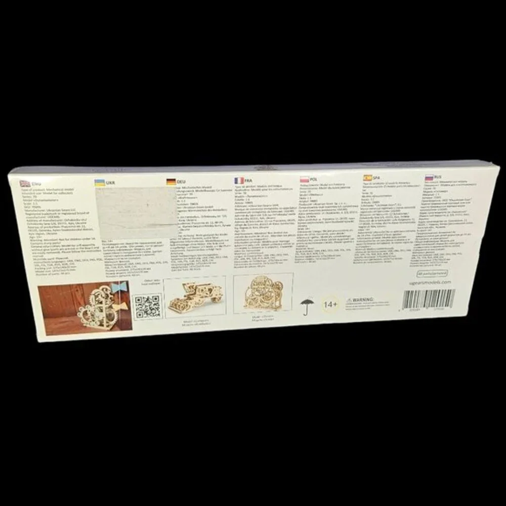 UGEARS Mechanical‎ Model Dynamometer DIY Kit For Collectors 48 Pcs Age 14+ New